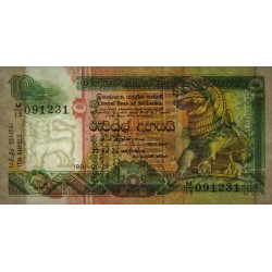 Sri-Lanka - Pick 102a - 10 rupees - Série M/15 - 01/01/1991 - Etat : NEUF