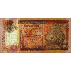 Sri-Lanka - Pick 105b - 100 rupees - Série J/1 - 01/01/1991 - Etat : NEUF