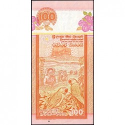 Sri-Lanka - Pick 105A - 100 rupees - Série J/55 - 01/01/1992 - Etat : TTB+