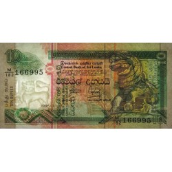 Sri-Lanka - Pick 108a - 10 rupees - Série M/182 - 15/11/1995 - Etat : NEUF