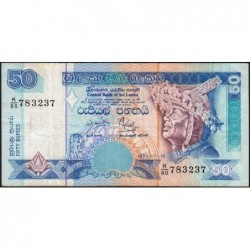 Sri-Lanka - Pick 110a - 50 rupees - Série K/80 - 15/11/1995 - Etat : TB+