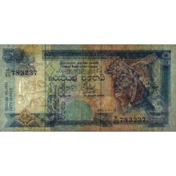 Sri-Lanka - Pick 110a - 50 rupees - Série K/80 - 15/11/1995 - Etat : TB+