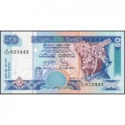 Sri-Lanka - Pick 110a - 50 rupees - Série K/107 - 15/11/1995 - Etat : NEUF