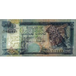 Sri-Lanka - Pick 110a - 50 rupees - Série K/107 - 15/11/1995 - Etat : NEUF