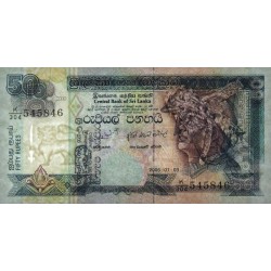 Sri-Lanka - Pick 110f - 50 rupees - Série K/304 - 03/07/2006 - Etat : NEUF