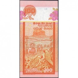 Sri-Lanka - Pick 111c - 100 rupees - Série J/336 - 01/07/2004 - Etat : NEUF