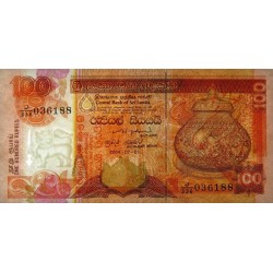 Sri-Lanka - Pick 111c - 100 rupees - Série J/336 - 01/07/2004 - Etat : NEUF