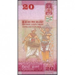 Sri-Lanka - Pick 123a - 20 rupees - Série W/69 - 01/01/2010 - Etat : NEUF