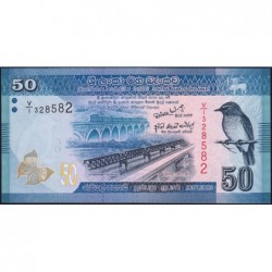 Sri-Lanka - Pick 124a - 50 rupees - Série V/1 - 01/01/2010 - Etat : NEUF