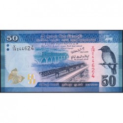 Sri-Lanka - Pick 124a - 50 rupees - Série V/18 - 01/01/2010 - Etat : NEUF