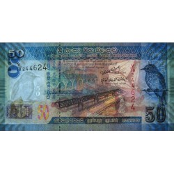 Sri-Lanka - Pick 124a - 50 rupees - Série V/18 - 01/01/2010 - Etat : NEUF