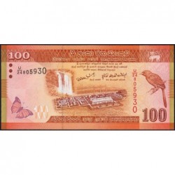 Sri-Lanka - Pick 125a - 100 rupees - Série U/24 - 01/01/2010 - Etat : NEUF