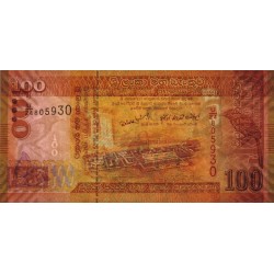 Sri-Lanka - Pick 125a - 100 rupees - Série U/24 - 01/01/2010 - Etat : NEUF