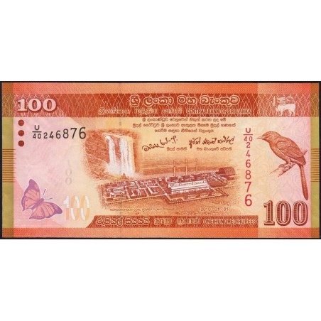 Sri-Lanka - Pick 125a - 100 rupees - Série U/40 - 01/01/2010 - Etat : NEUF