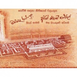 Sri-Lanka - Pick 125a - 100 rupees - Série U/40 - 01/01/2010 - Etat : NEUF
