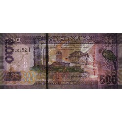 Sri-Lanka - Pick 126a - 500 rupees - Série T/1 - 01/01/2010 - Etat : NEUF