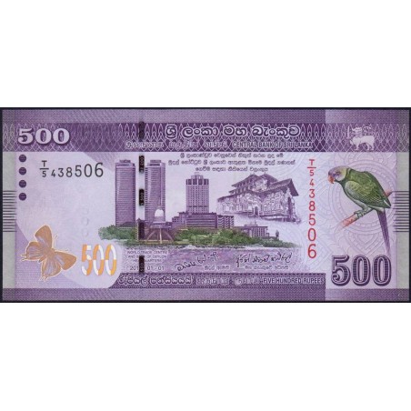 Sri-Lanka - Pick 126a - 500 rupees - Série T/5 - 01/01/2010 - Etat : NEUF