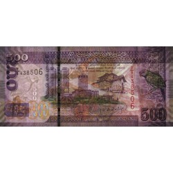Sri-Lanka - Pick 126a - 500 rupees - Série T/5 - 01/01/2010 - Etat : NEUF