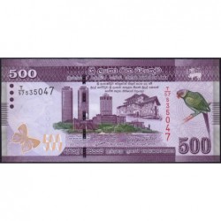 Sri-Lanka - Pick 126a - 500 rupees - Série T/57 - 01/01/2010 - Etat : NEUF