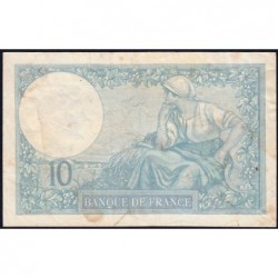 F 07-01 - 02/02/1939 - 10 francs - Minerve modifié - Série E.68716 - Etat : TTB-