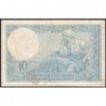 F 07-01 - 02/02/1939 - 10 francs - Minerve modifié - Série E.68716 - Etat : TTB-