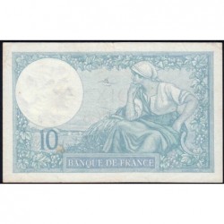 F 07-01 - 02/02/1939 - 10 francs - Minerve modifié - Série E.68716 - Etat : TTB