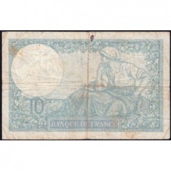 F 07-04 - 06/07/1939 - 10 francs - Minerve modifié - Série L.70085 - Etat : TB-