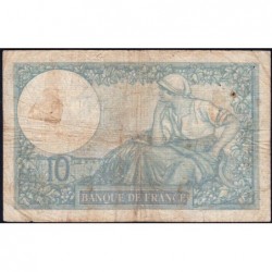 F 07-05 - 17/08/1939 - 10 francs - Minerve modifié - Série Y.70529 - Etat : TB-