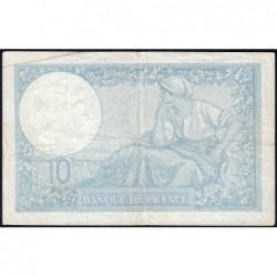 F 07-09 - 28/09/1939 - 10 francs - Minerve modifié - Série F.73190 - Etat : TTB