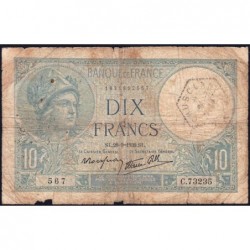 F 07-09 - 28/09/1939 - 10 francs - Minerve modifié - Série C.73235 - Etat : B