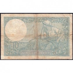 F 07-11 - 12/10/1939 - 10 francs - Minerve modifié - Série T.74167 - Etat : B
