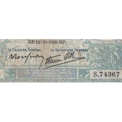 F 07-11 - 12/10/1939 - 10 francs - Minerve modifié - Série S.74367 - Etat : B