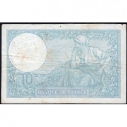 F 07-14 - 02/11/1939 - 10 francs - Minerve modifié - Série R.75841 - Etat : TB+