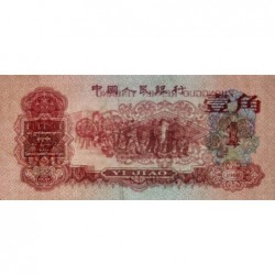 Chine - Banque Populaire - Pick 873 - 1 jiao - Série V VI VII - 1960 - Etat : TTB+ à SUP