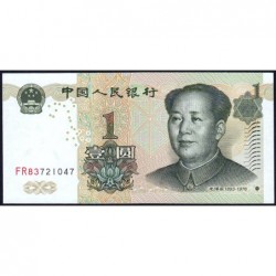 Chine - Banque Populaire - Pick 895a - 1 yüan - Série FR83 - 1999 - Etat : NEUF