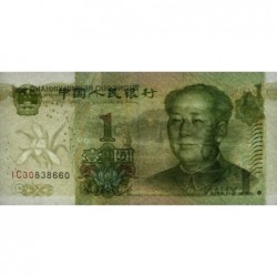 Chine - Banque Populaire - Pick 895a - 1 yüan - Série IC30 - 1999 - Etat : SUP