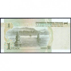 Chine - Banque Populaire - Pick 895a - 1 yüan - Série TQ18 - 1999 - Etat : SUP