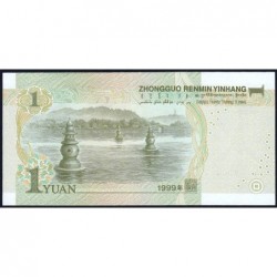 Chine - Banque Populaire - Pick 895a - 1 yüan - Série TQ18 - 1999 - Etat : SUP