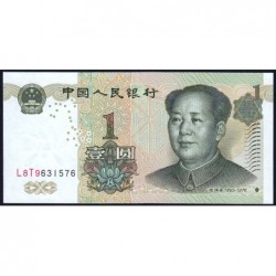 Chine - Banque Populaire - Pick 895b - 1 yüan - Série L8T9 - 1999 - Etat : SUP+