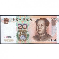 Chine - Banque Populaire - Pick 899 - 20 yüan - Série IJ33 - 1999 - Etat : SUP+
