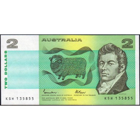 Australie - Pick 43e - 2 dollars - Série KSH - 1985 - Etat : NEUF