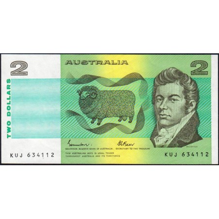 Australie - Pick 43e - 2 dollars - Série KUG - 1985 - Etat : SUP