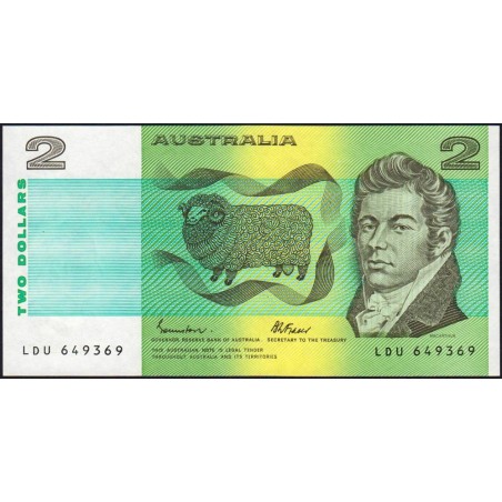 Australie - Pick 43e - 2 dollars - Série LDU - 1985 - Etat : NEUF