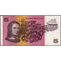 Australie - Pick 44e_2 - 5 dollars - Série QDG - 1985 - Etat : TB+