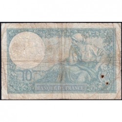 F 07-16 - 10/10/1940 - 10 francs - Minerve modifié - Série T.76879 - Etat : B