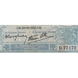 F 07-16 - 10/10/1940 - 10 francs - Minerve modifié - Série D.77172 - Etat : TB-