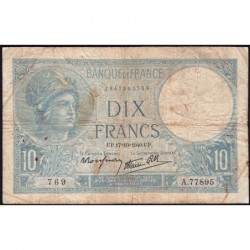 F 07-17 - 17/10/1940 - 10 francs - Minerve modifié - Série A.77895 - Etat : B