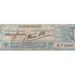 F 07-17 - 17/10/1940 - 10 francs - Minerve modifié - Série A.77895 - Etat : B