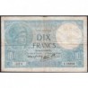 F 07-18 - 24/10/1940 - 10 francs - Minerve modifié - Série V.78505 - Etat : TB-