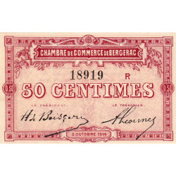 Bergerac - Pirot 24-11 variété - 50 centimes - Série R - 05/10/1914 - Etat : NEUF
